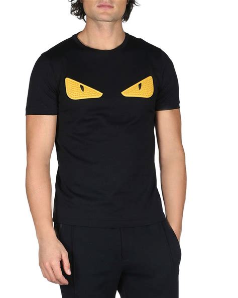 fendi eye t shirt|tee shirt Fendi faux.